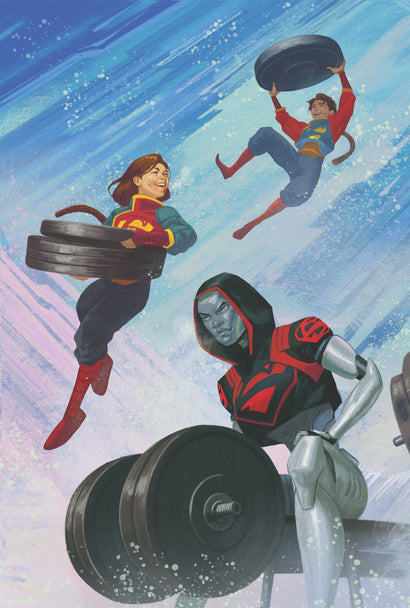ACTION COMICS #1054 COVER C DAVID TALASKI SUPER-WORKOUT CONNECTING CARD STOCK VARIANT (1 OF 4)
