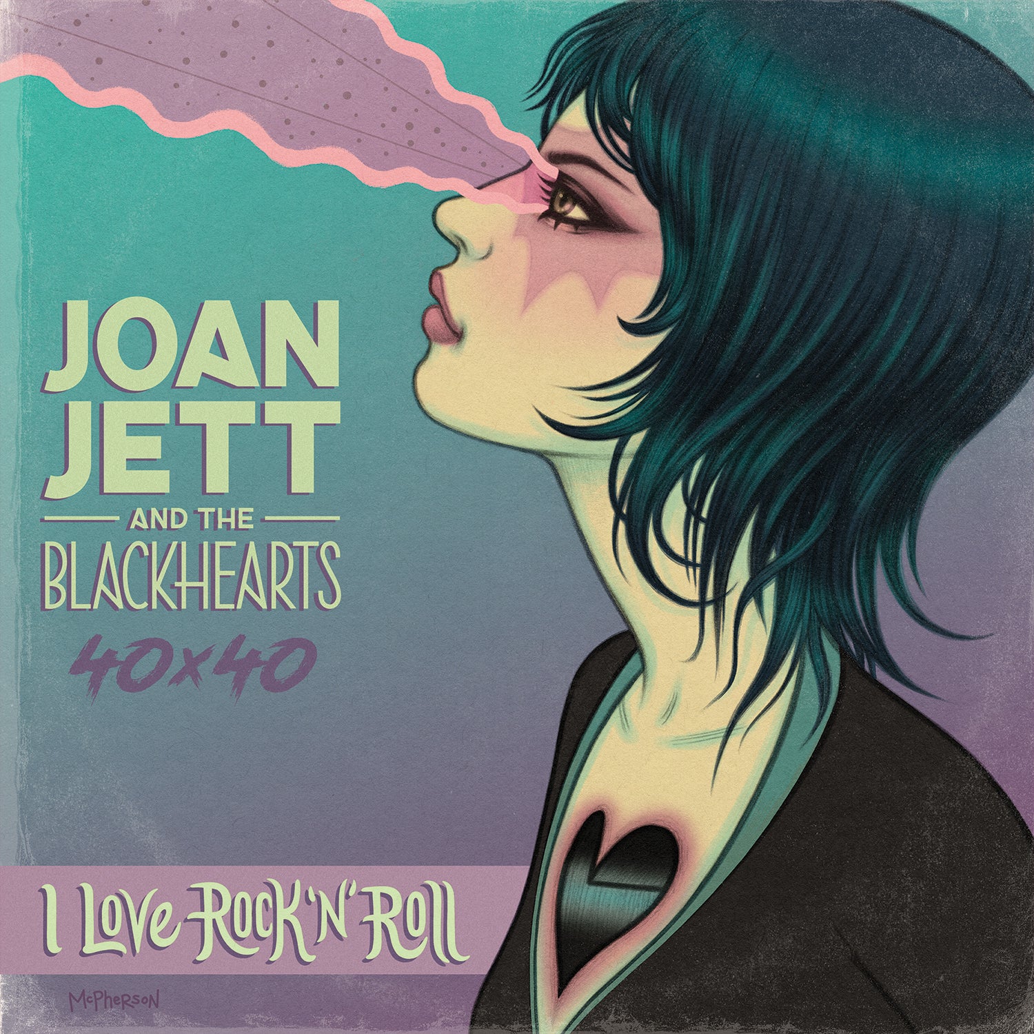 JOAN JETT & THE BLACKHEARTS 40X40 BAD REPUTATION / I LOVE ROCK-N-ROLL TRADE PAPERBACK