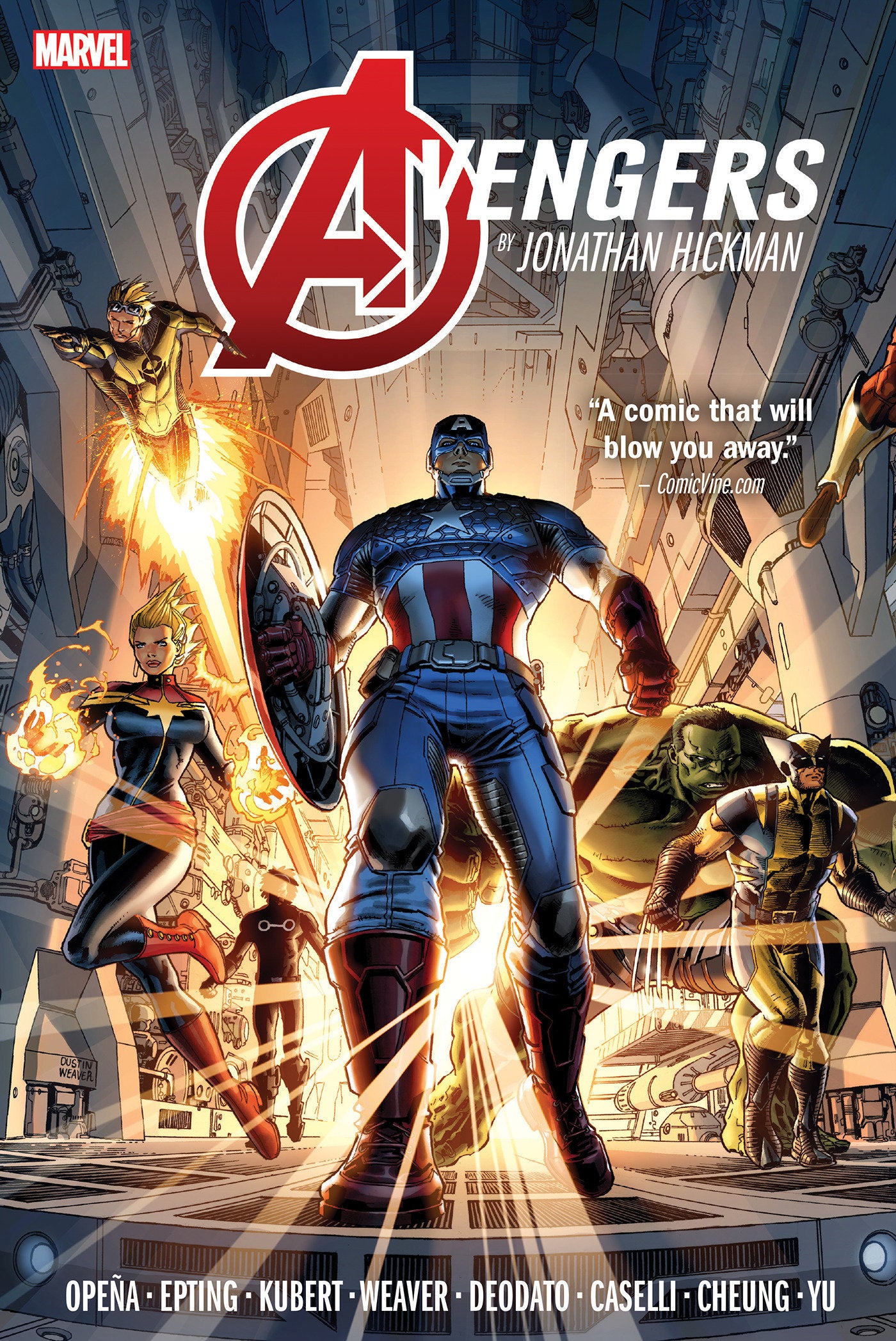 AVENGERS BY JONATHAN HICKMAN OMNIBUS VOL. 1 [NEW PRINTING] HARDCOVER